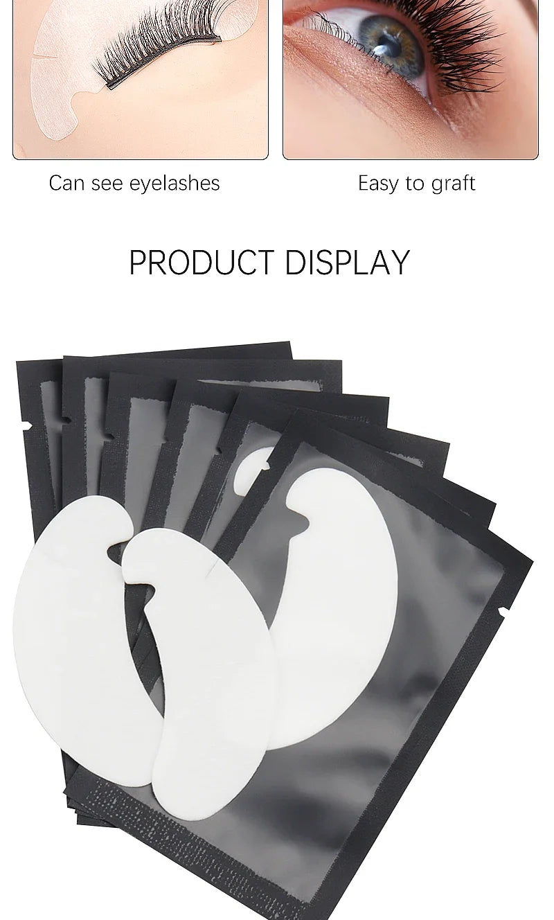 50/100/200Pairs Eye Patches Eyelash Extension Under Eye Pads MakeupLashes Patch Tip Stickers Pads For Eyelash Extension Supplies