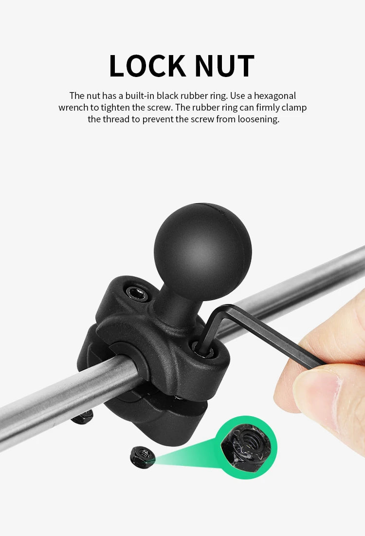 VIN Mounts Torque Small Rail Base- B Size with 1 inch Ball for Motorcycle Action Camera/Phone holder for ram mounts VIN-B-020