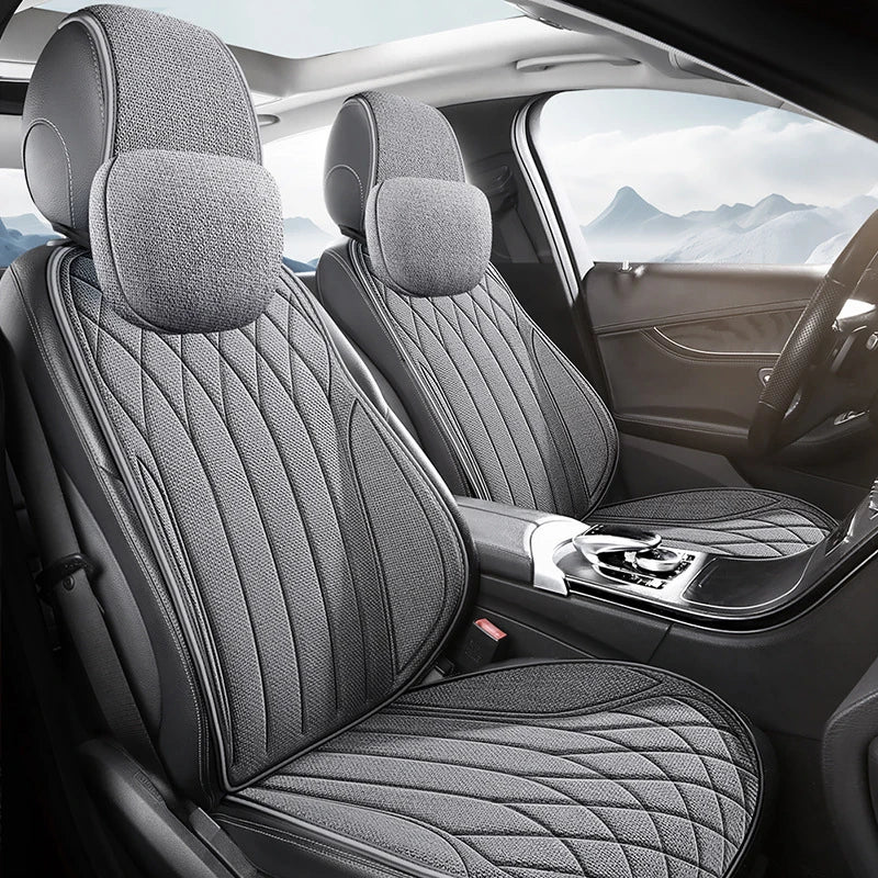 Universal Car Seat Cover Four Season Auto Flax Breathable Anti-Slip Covers for Car Seats Cover Protection Cars Seats Covers