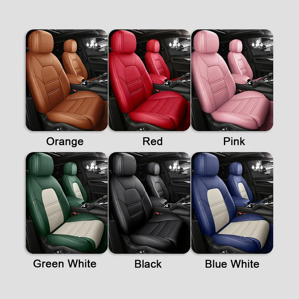 For Land Rover Range Rover Velar 2017 2018 2019 2020 Faux Leather Custom Car Seat Covers Full Set Interior Protector Accessories