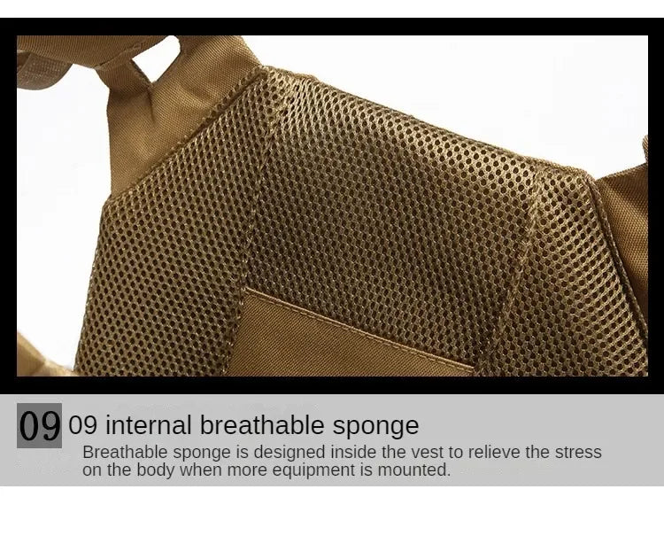 Nylon Tactical Vest Body Armor Hunting Carrier Airsoft Accessories Combat MOLLE Camo Military Army Vest CS Game Jungle Equipment