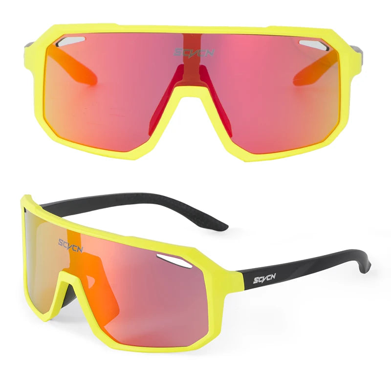 SCVCN Cycling Sunglasses Men MTB Road Driving Bike Glasses Outdoor Sports Women Bicycle Cycling UV400 Protective Glasses New