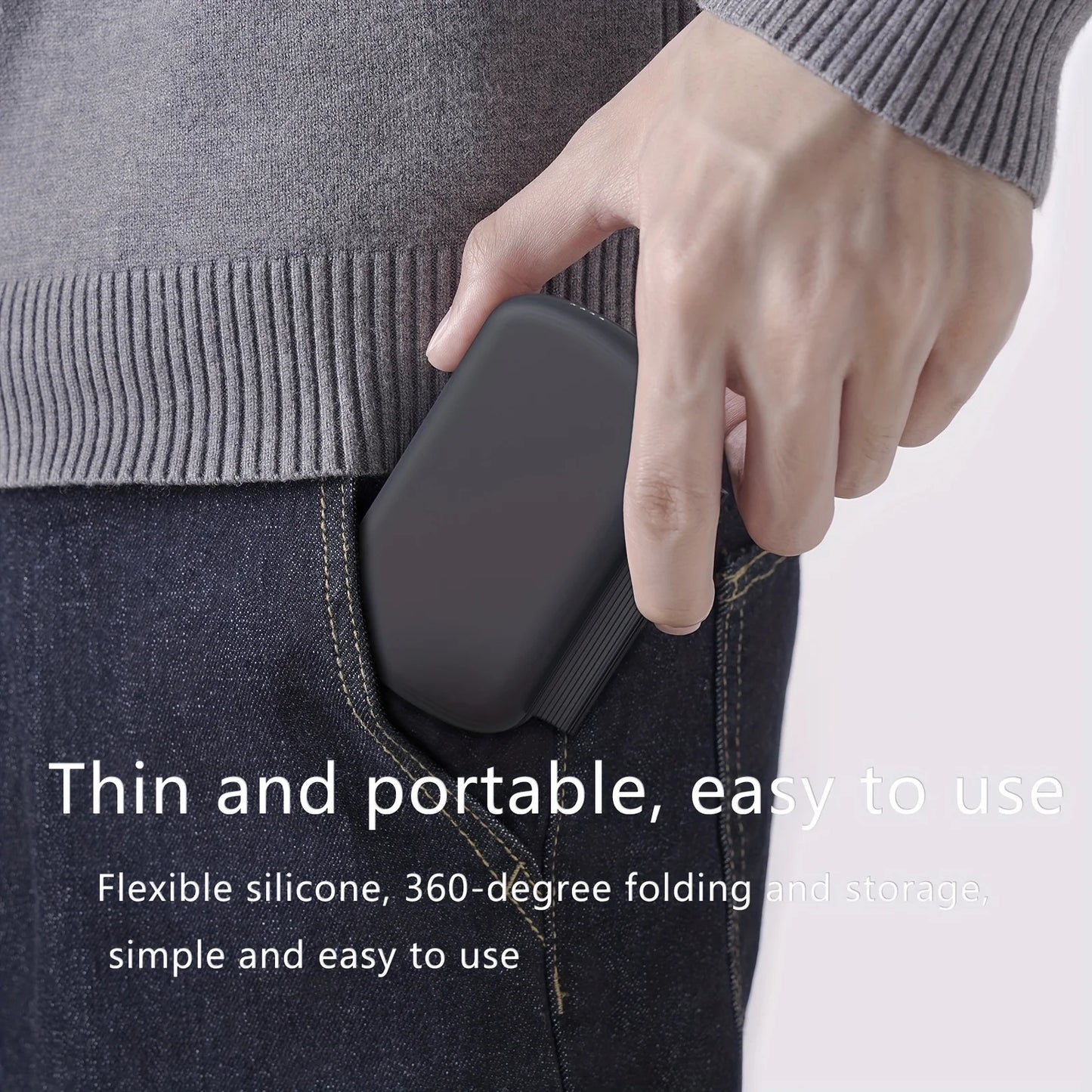 Foldable 5000mAh Magnetic Wireless Power Bank Portable Charger with Stand for iPhone Watch AirPods Fast Charging