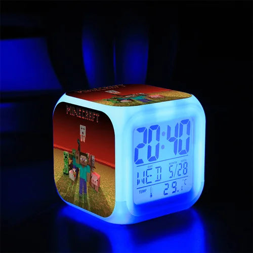 Digital Alarm Clock Battery Electric Game Set Time Alarm Clock Toy Kids Boys Creative Portable Despertador Bedroom Decor Reloj