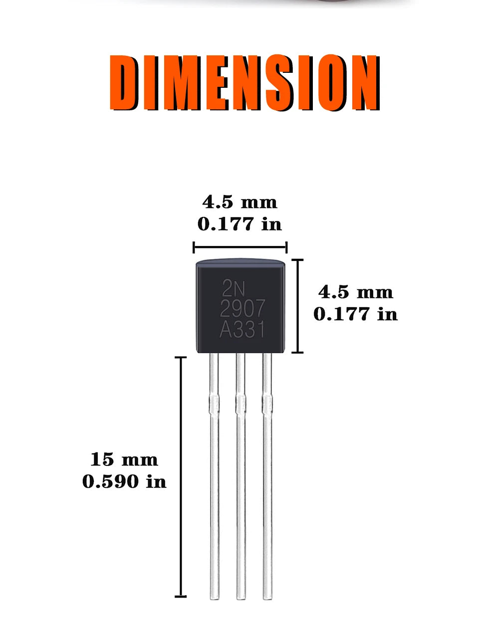 200pcs BJT Transistor Kit 10 Values A1015 BC327 BC337 C1815 S8050 S8850 2N2222 2N2907 PNP NPN Bipolar Power Transi
