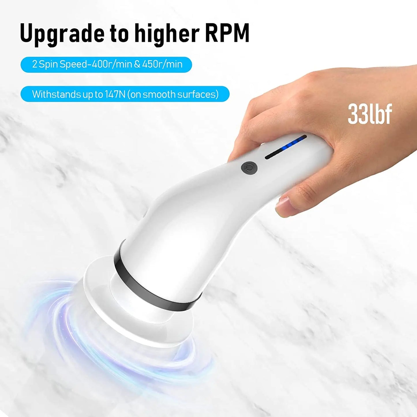 8-in-1 Multifunctional Electric Cleaning Brush USB Charging Bathroom Wash Brush Kitchen Cleaning Tool Household Cleaning Brush