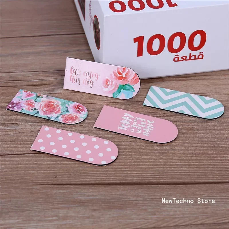 5pcs Kawaii Cute Cartoon Animal Paradise Magnetic Bookmarks Books Marker of Page School Office Supplies Korean Stationery