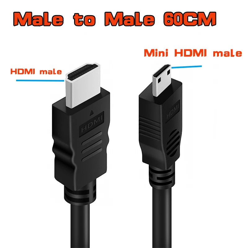 Mini HDMI cable 4K 60Hz HDmatters HDMI 2.0 Mini HDMI to HDMI cable adapter converter for tablet Camcorder laptop DSLR