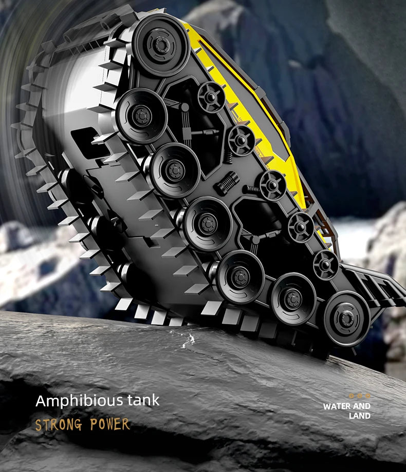 JJRC Q183 Rc Tank Car Track Remote Control Cars Off Road 4X4 2.4G Amphibious Crawler Truck Climbing Electric Model Vehicles Toys