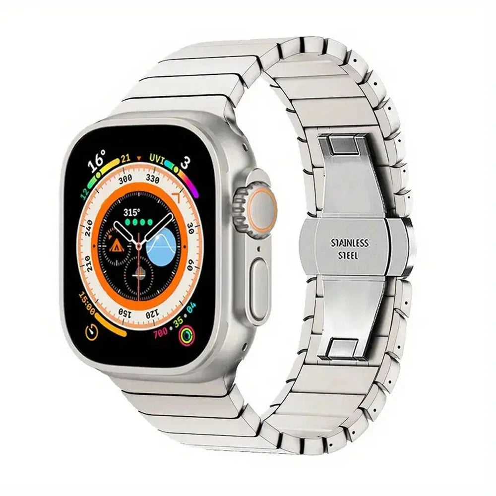 Bracelet Strap For Apple watch Band 40 46 42 44 45 49mm Stainless Steel Wristband For iWatch Series 11/10/9/8/7/6/5/4 SE 3 Ultra