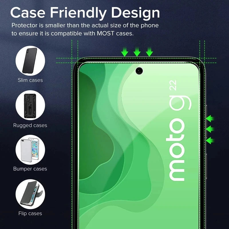 5Pcs Tempered Glass For Moto G84 G54 5G G14 4G Screen Protector
