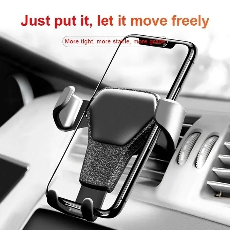 Universal Gravity Auto Phone Holder Car Air Vent Clip Mount Mobile Phone Holder Cell Phone Stand GPS Support For iPhone Samsung