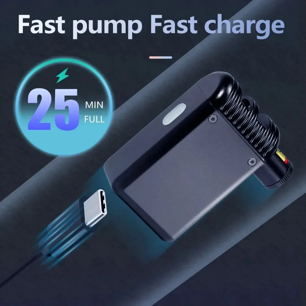 STONEGO Small Air Pump Bicycle Special Electric Pump Portable High Pressure Inflatable Pump Mini Inflatable Treasure