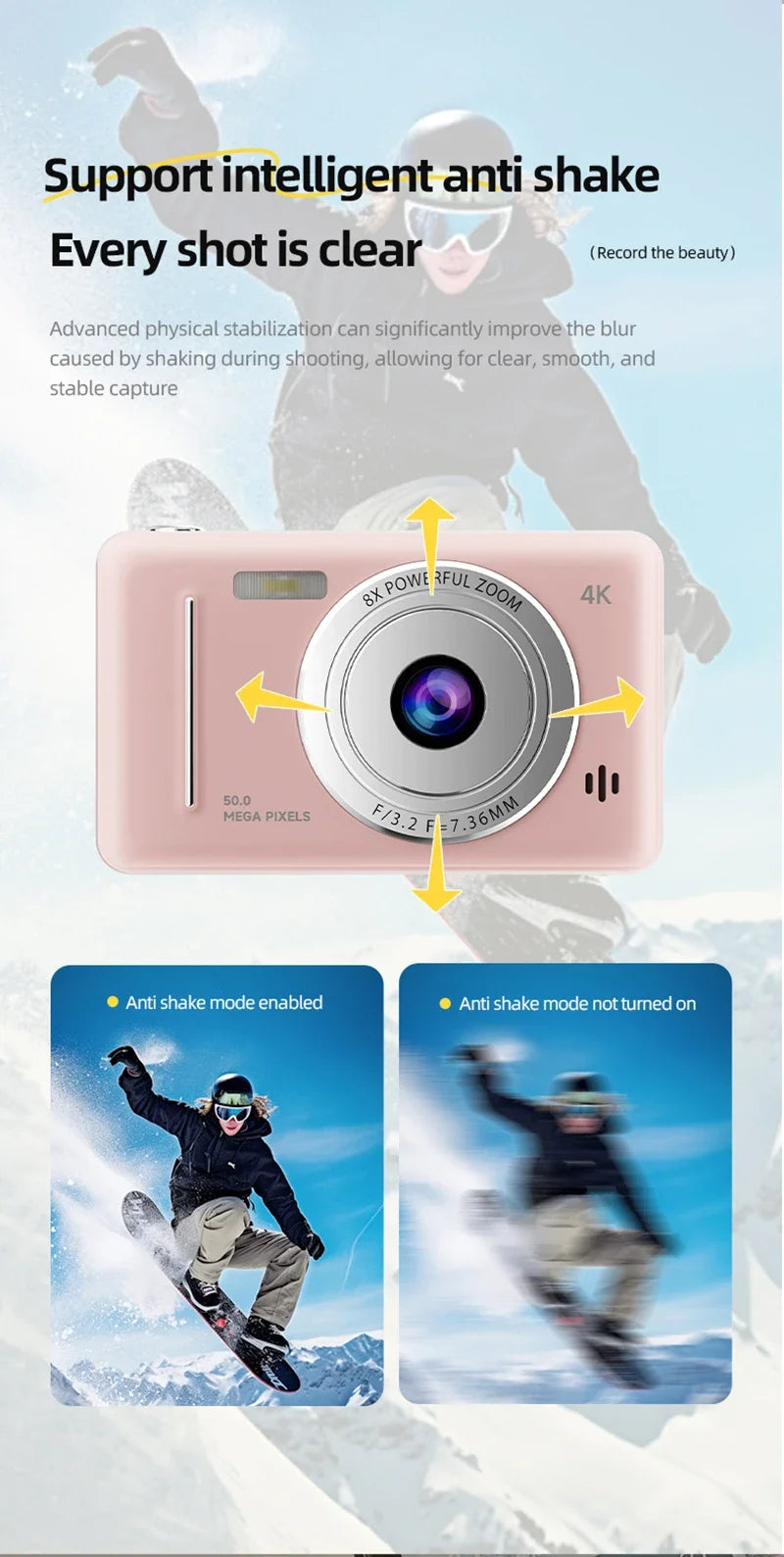 Xiaomi 4k Digital Camera Retro CCD Portable Camera 50 Million Pixels Auto Focus Entry-level Camera Dual Camera Flash Student CCD