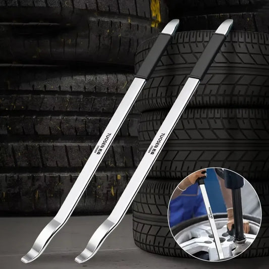 1/2PCS Professional Tire Changer Pry Bar Tool-Durable Metal,Rubber Handle,Labor-Saving Design,Non-Damaging Pry Corner