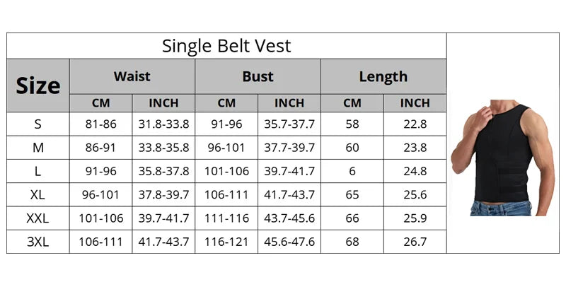 YBFDO Men Sauna Sweat Vest Body Shaper Waist Trainer Vest Shirt Compression Undershirt Shapewear Fat Burner Workout Tank Tops