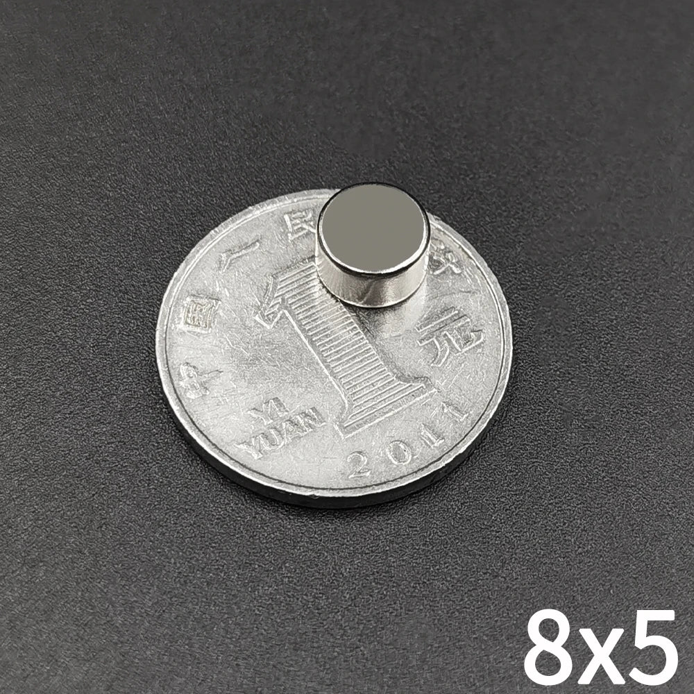 10/20/50/100/200/500Pcs Round Magnet 8x5 Neodymium Magnet N35 8mm x 5mm Permanent NdFeB Super Powerful Strong Small Magnets Iman