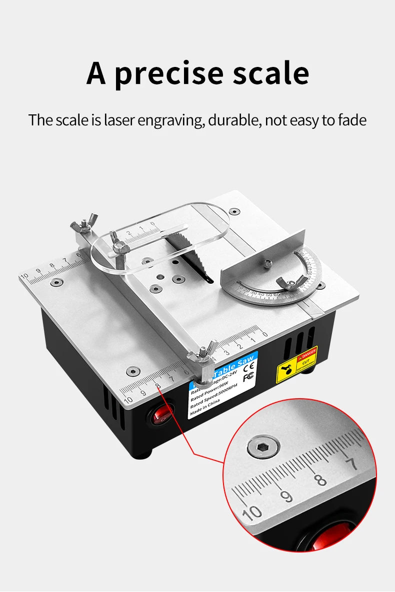 Mini Multifunctional Table Saw Electric Desktop Saws Small Household DIY Cutting Tool Woodworking Bench Lathe Cutter Machine