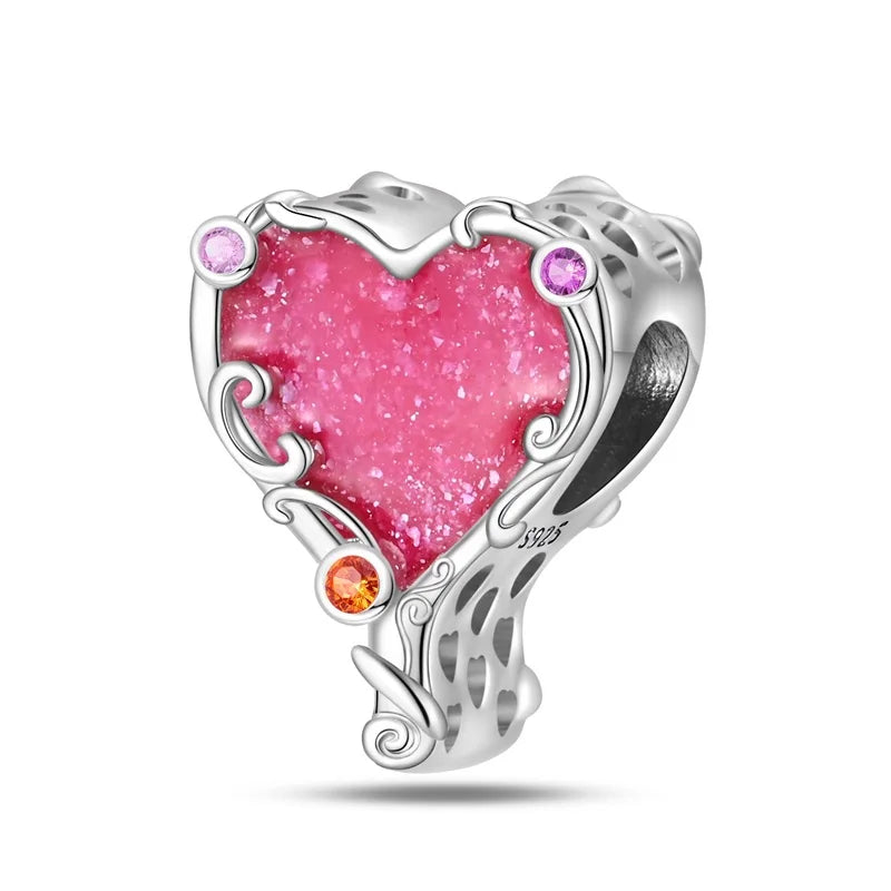 925 Sterling Silver Princess Powder Series Exquisite Daily Bow Sweet Charms Beads Fit Pan Original Bracelets DIY Jewelry