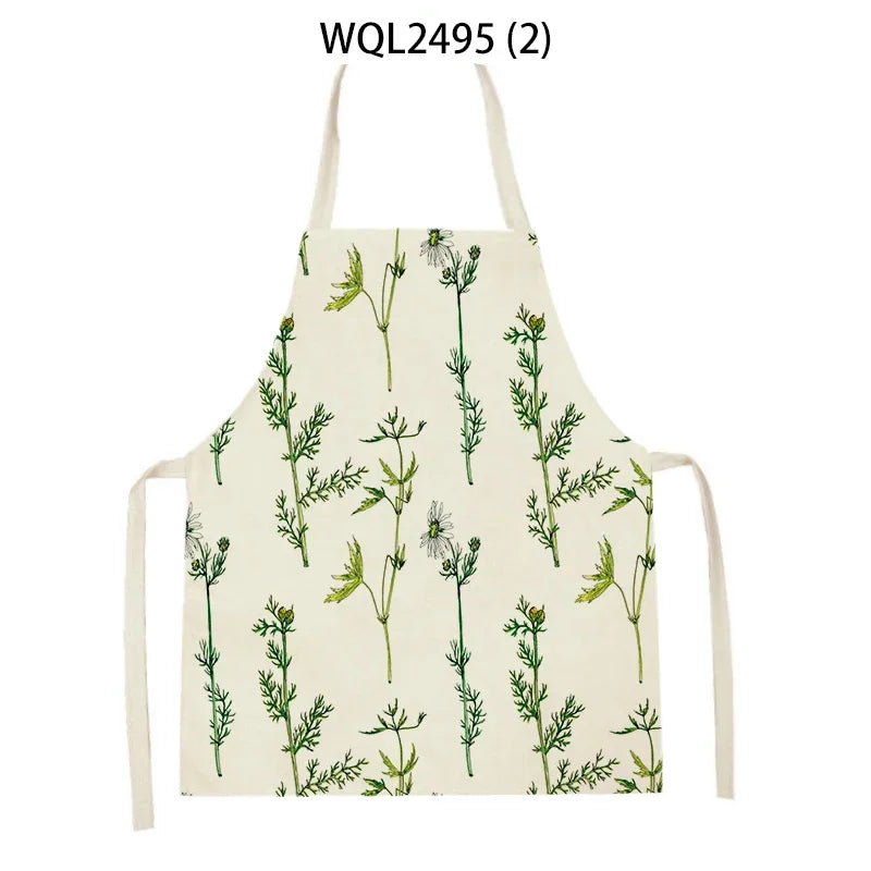 Plant Apron Kids Apron Kitchen Household Item Aprons Adult Hair Pinafore Custom Logo Kitchen Supplie Tablier Aprons 55-68cm