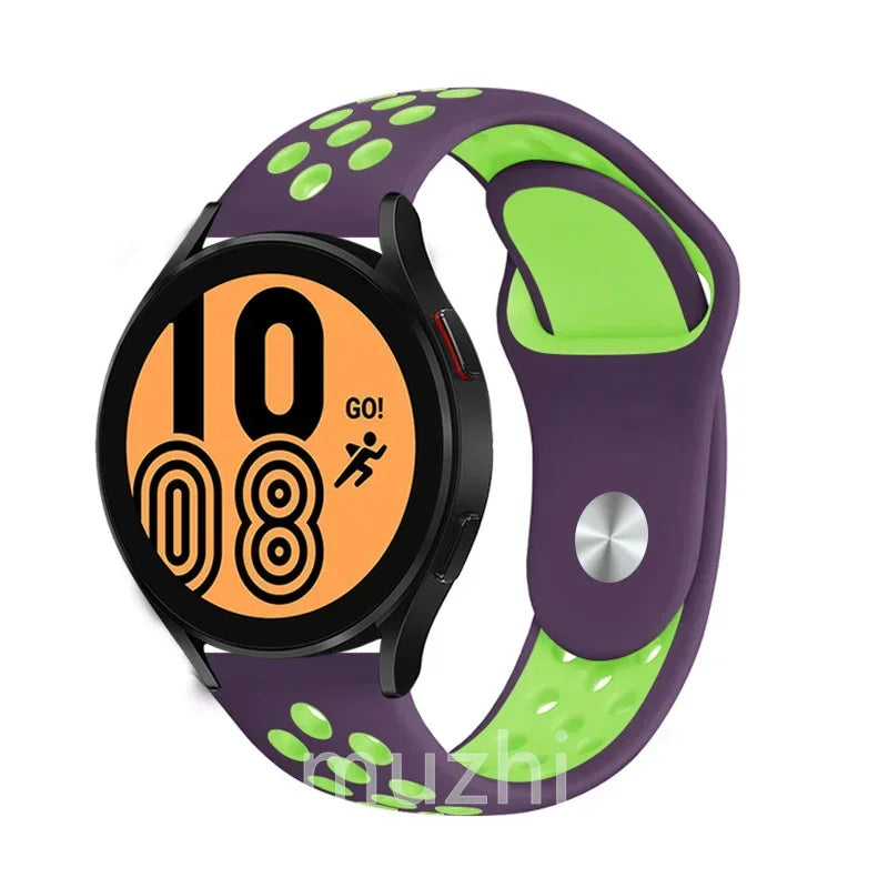 22mm 20mm watch Band for Samsung Galaxy Watch 7-6-5-pro-4-Classic/active 2 Silicone sport bracelet Huawei GT 4-3-2e-pro strap