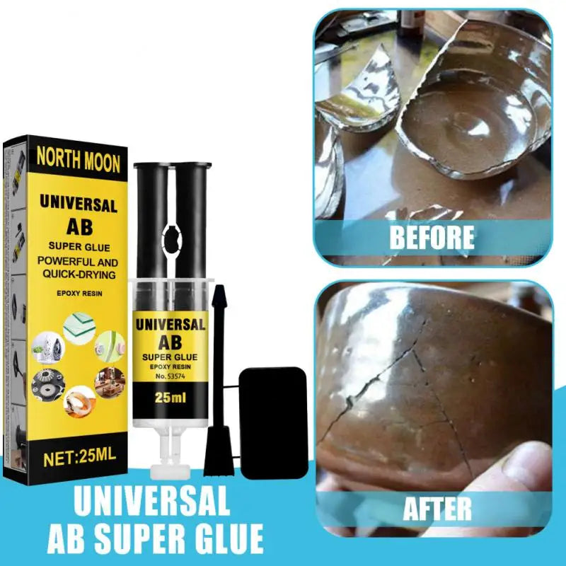 Universal Epoxy Resin AB Glue For Glass Metal Ceramic Woodworking Waterproof Repair Strong Adhesive Glue Super Liquid Glue