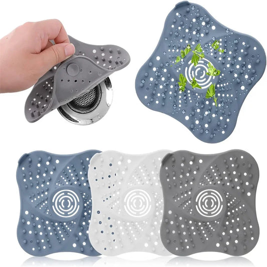 Anti-blocking Hair Catcher Hair Stopper Plug Trap Shower Floor Drain Covers Sink Strainer Filter Bathroom Kitchen Accessories