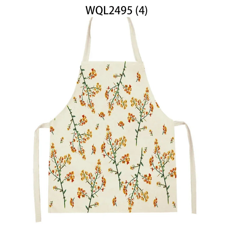 Plant Apron Kids Apron Kitchen Household Item Aprons Adult Hair Pinafore Custom Logo Kitchen Supplie Tablier Aprons 55-68cm