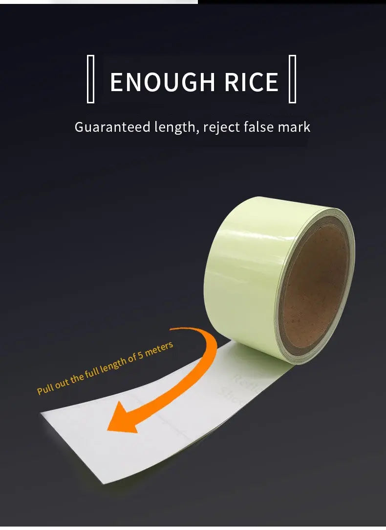 Luminous Tape Luminous Tape Green Warning Ground Light Storage Stair Anti Slip Sticker Reflective Fluorescent Tape