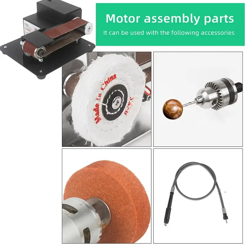 Electric Belt Sander Grinder Multifunctional DIY Polishing Grinding Cutter Edges Sharpener Mini Machine Knife sharpener