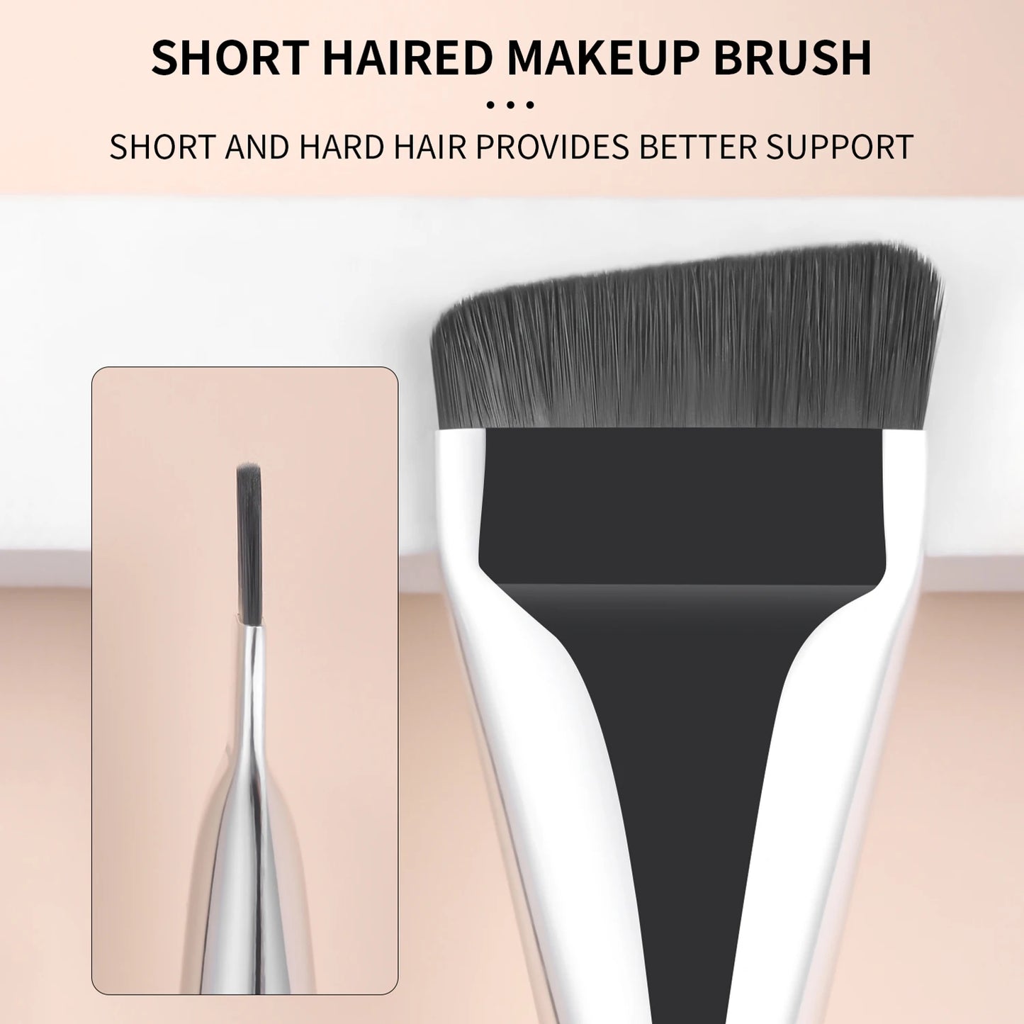 foundation brush & triangular air cushion powder puff + fan powder puff-minimalist fashion make-upand beauty tool set
