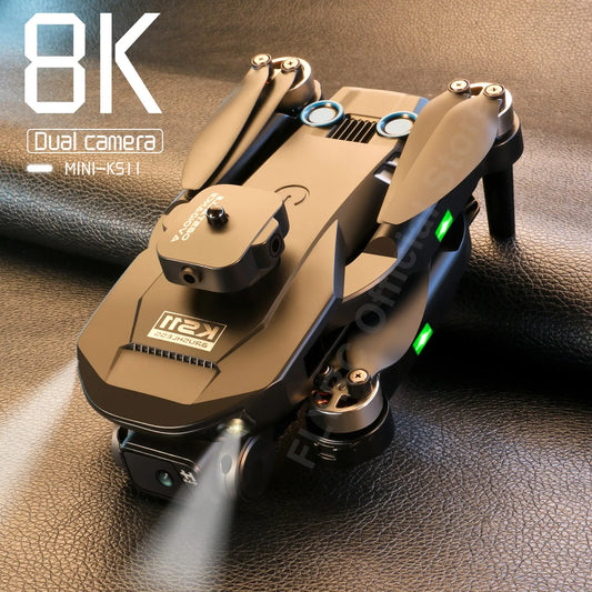 New LS KS11 Mini Drone 4K Professional Dual Camera Obstacle Avoidance Optical Flow Positioning Brushless RC Dron Quadcopter