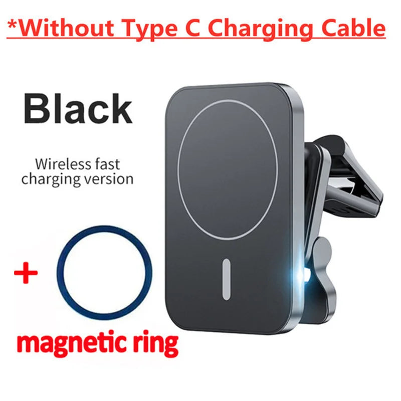 Magnetic Wireless Charger Car Air Vent Stand Phone Holder 15W Magnet Car Fast Charging Station For iPhone 12 13 14 Pro Max Mini