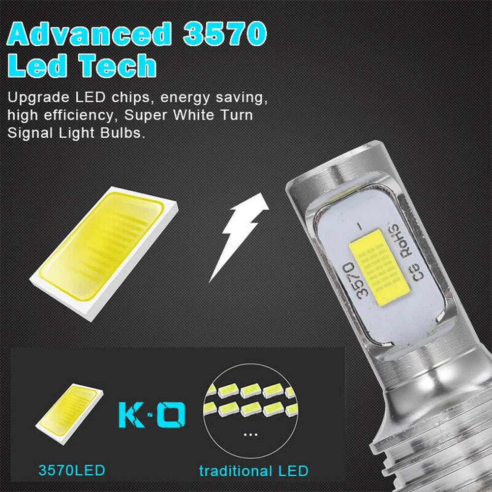 2Pcs LED Car Headlight H4 H7 H11 H10 Bulbs 3000K 6000K 4300K 9005 HB3 9006 HB4 H8 H1 H3 Auto Lights Automobile Driving Fog Lamp
