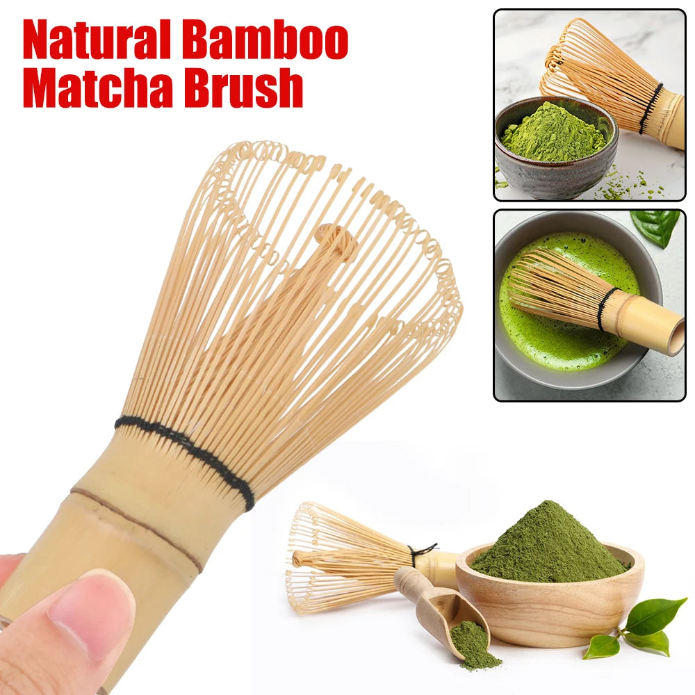 Kitchen Accessories 100 Matcha Green Tea Powder Whisk Teaware Japanese Ceremony Bamboo Chasen Tea Tool Tea Brush