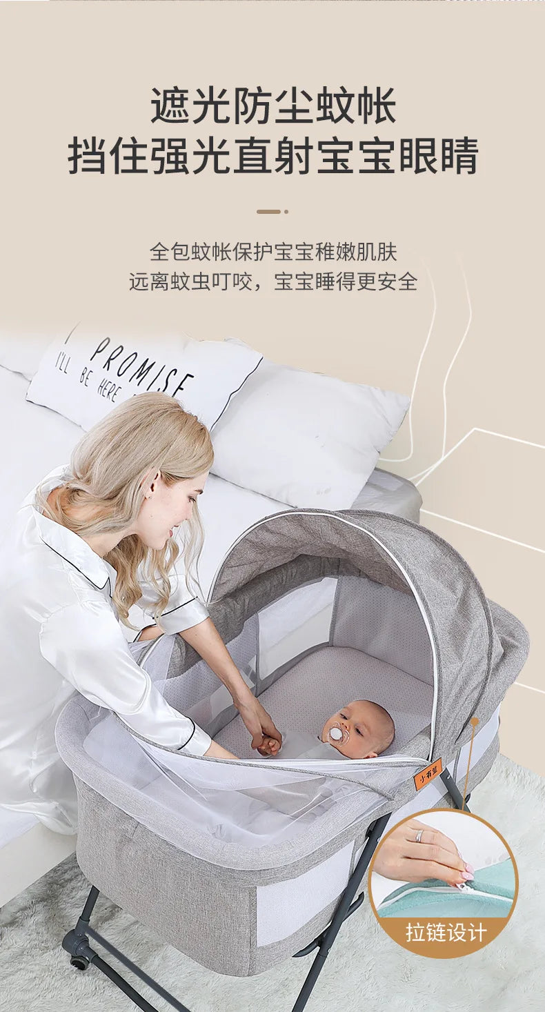 Babies Crib And Playpen Portable Baby Cot Playpen Travel Bed Multifunction Baby Crib Bed