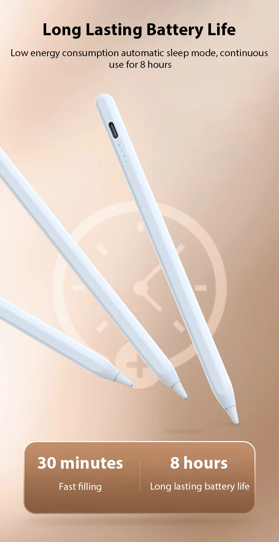 Stylus For Android, iOS, Windows, IPad, Apple Pencil Accessories, Universal Stylus For Tablets And Phones