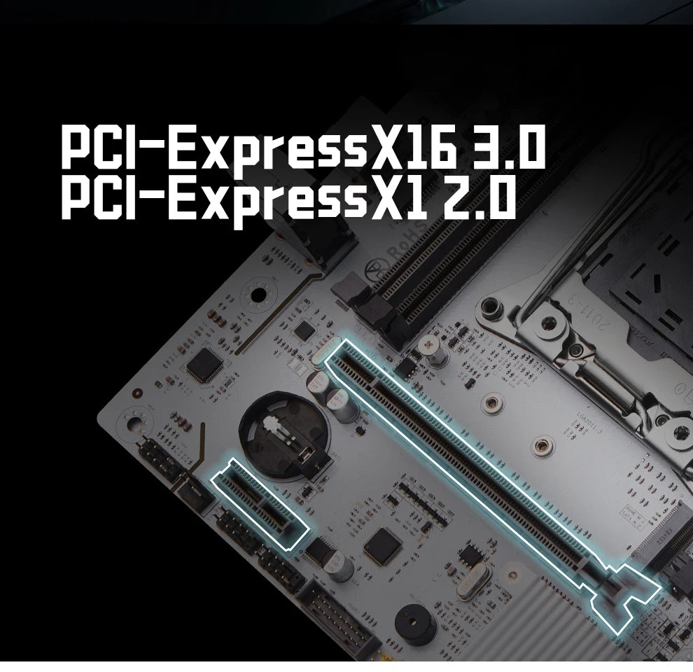 QIYIDA X99 motherboard D4 LGA 2011 3 with M.2 slot Support X99 C612chip DDR4 Memory SATA3.0 USB3.0 PCI16X