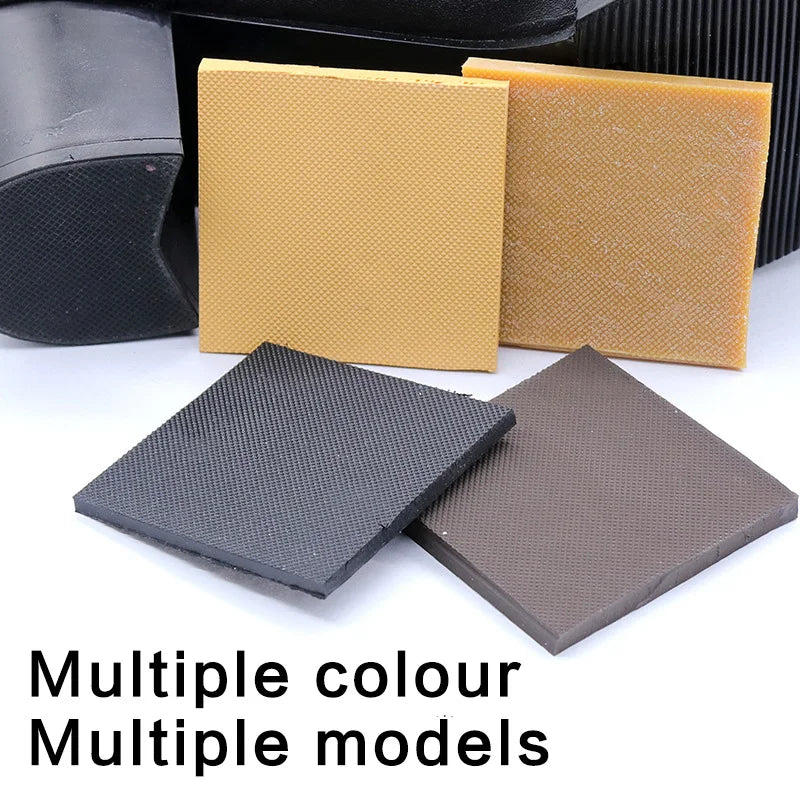 1 Pair DIY Rubber Sole Repair Shoes Tire Grain Wave Pattern For High heels Repair Worker Shoes Outsole Stick On Soles Heel Pads
