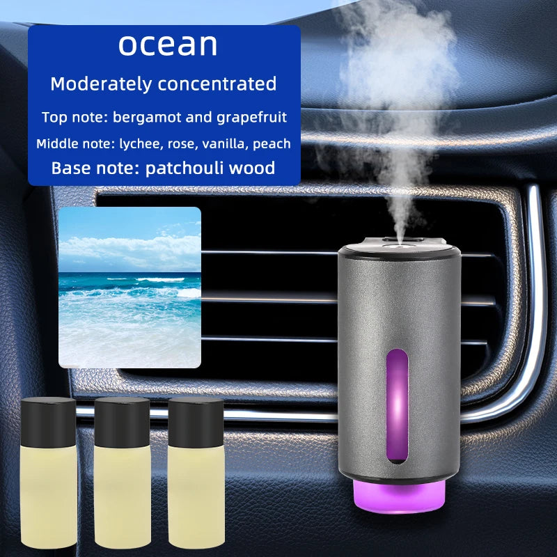 Smart Car Air Aromatherapy Diffuser Fragrance Car Air Fresheners With Three Adjustable Humidifier Essential Oil Diffuser