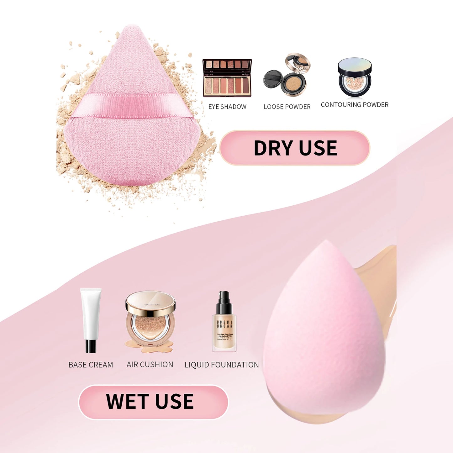 Makeup Brush Sets with bag&Makeup Brush Cleaning Tool, 20pcs Plastic Classic Multifunctional Makeup Brush for Professionals