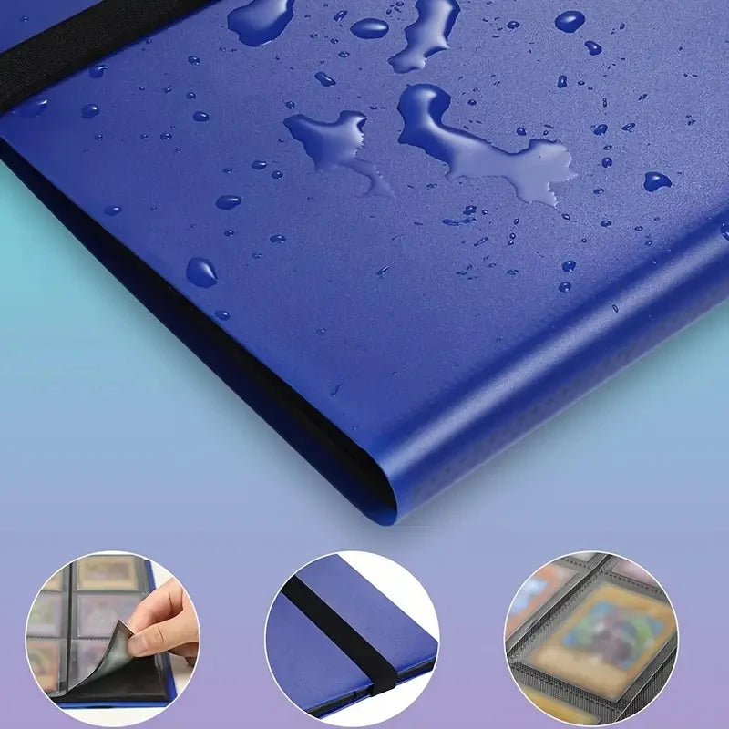 Premium 9-Pocket Polypropylene Trading Card Binder, Holds 360 Cards, Side-Loading Pockets, Elastic  Durable Collectors Album