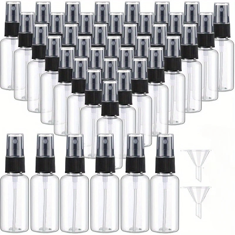 50PCS 10/20/30/50/60/100ml Refillable Empty Portable Clear Plastic Bottle Fine Mist Spray Alcohol Travel Perfume Atomizer Bottle