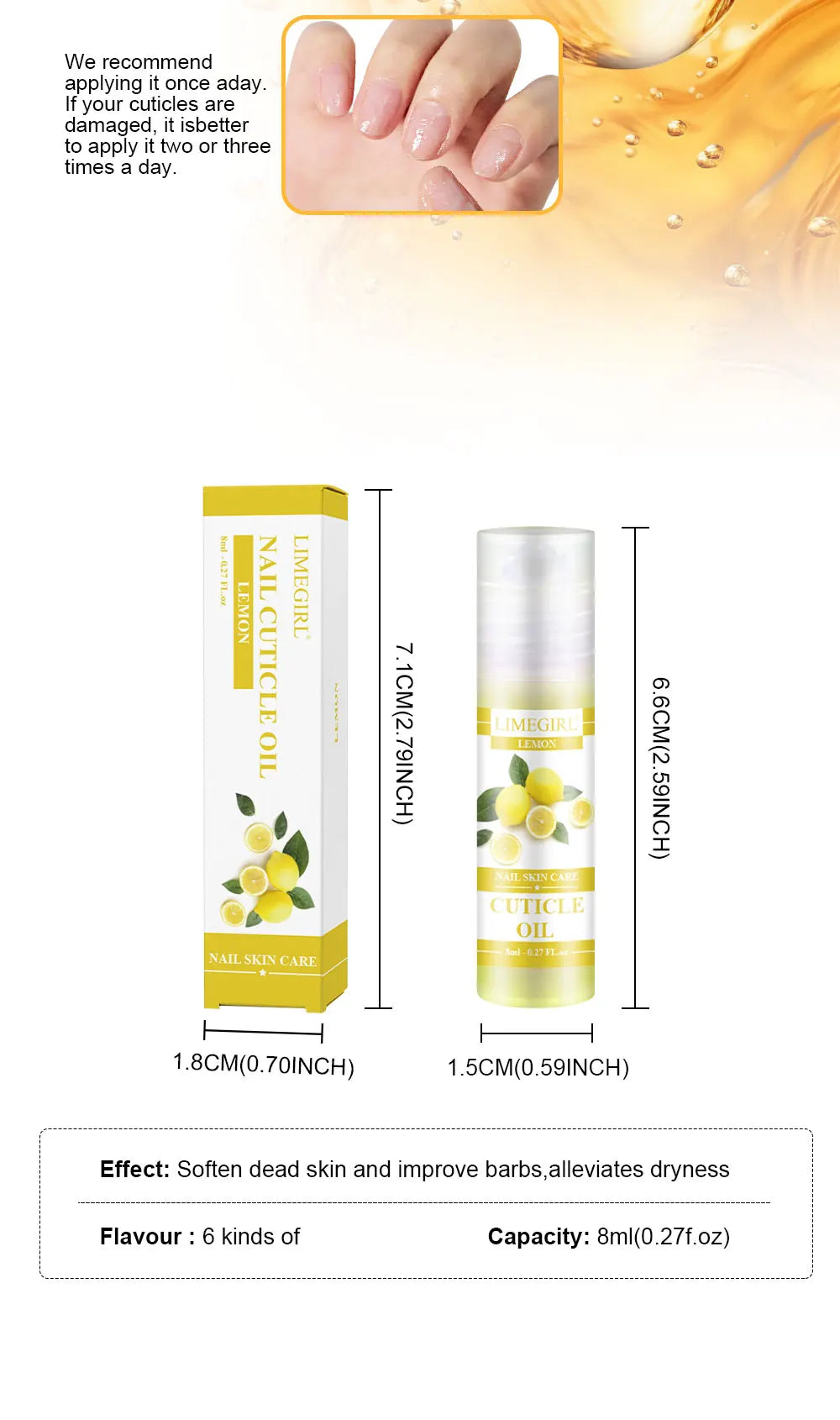 8ml Nail Nutrition Oil Pen 6 Smells Nail Treatment Cuticle Repair Oil Prevent Agnail Nail Polish Nourish Skin Remedy Manicure