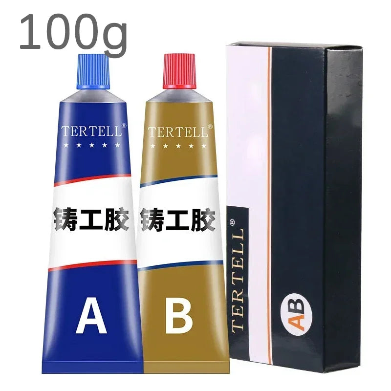 20/75/100g Metal Repair Glue Quick-drying Casting Glue Industrial Repair Agent AB Glue Heat Resistance Cold Weld Adhesive