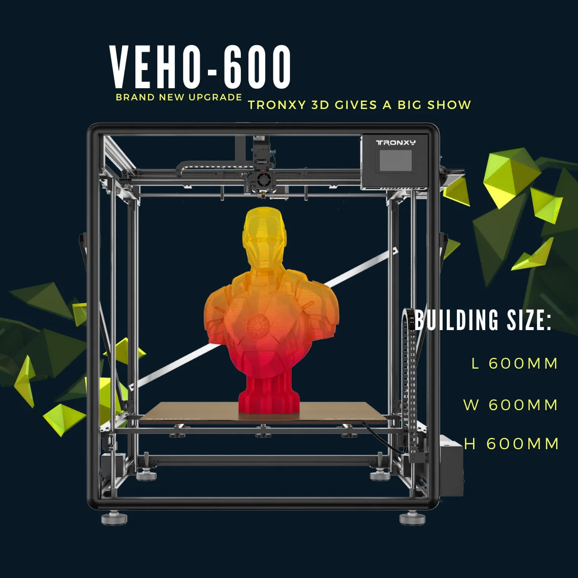 Go CRUX 1 FDM 3D Printer High Precision Large Size Printers Upgraded DIY VEHO 600 Gemini XS 3d Printer Kit