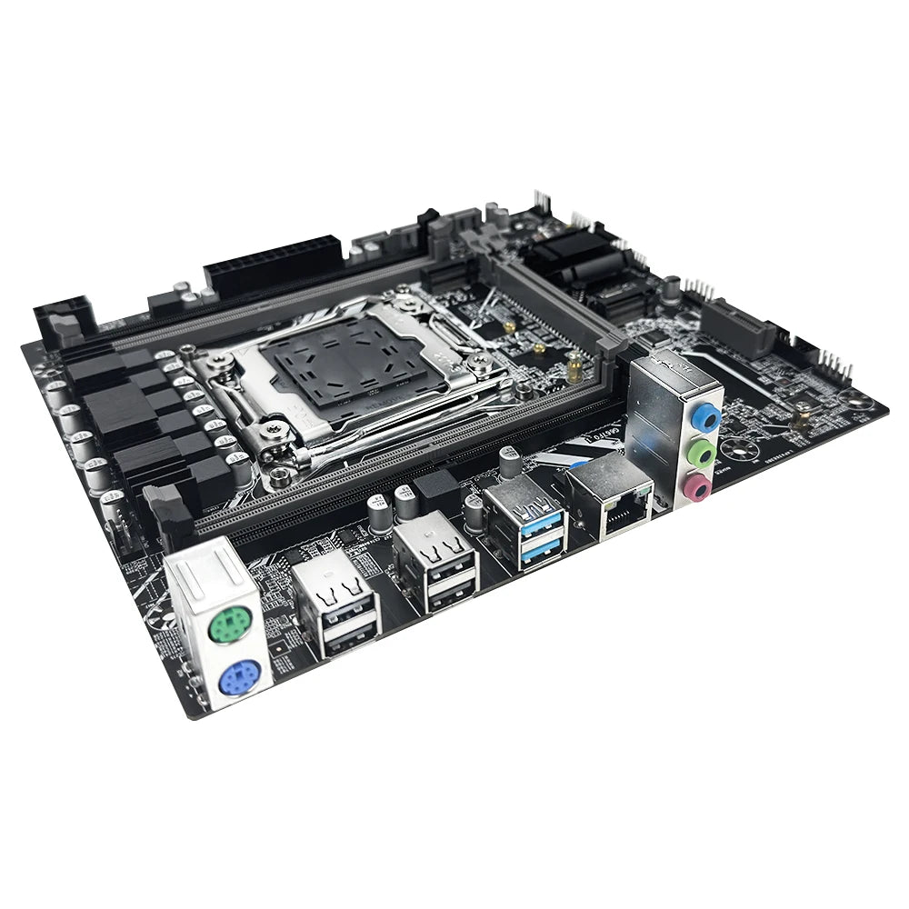MOUGOL New X99 Gaming Motherboard USB3.0 Supports M.2 NVME SSD Dual Channel DDR4 ECC Memory LGA2011-3 for Desktop Computer Combo