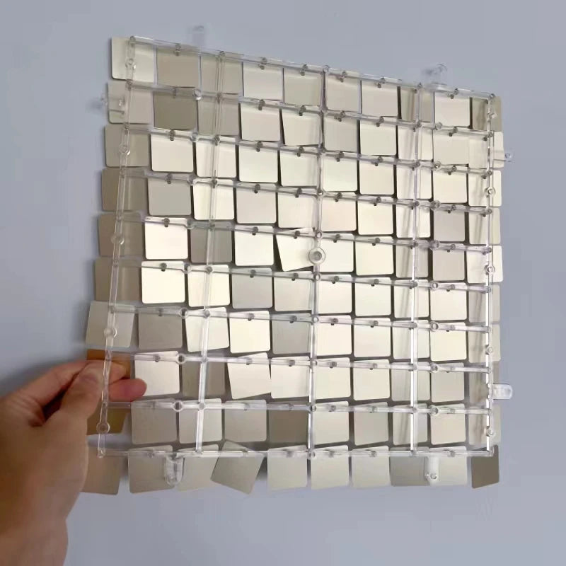 90x180cm Shimmer Wall Backdrop Matte Champagne Gold Sequin Shimer Wall Panels for Birthday Party Wedding Marriage Decorations