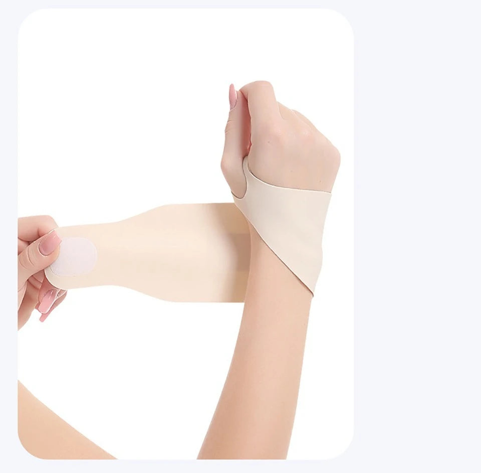 GOBYGO 1Pcs Lightweight Sports Compression Wrist Guard Pain Relief Anti-Sprain Ventilate Quick-dry Wrist Sleeve Badminton Tennis