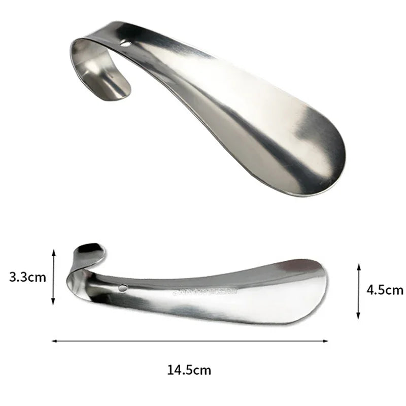 1PCS 14.5cm Professional Spoon Shoehorn Professional Shoehorn Stainless Steel Metal Shoe Horn Shoes Lifter Tool